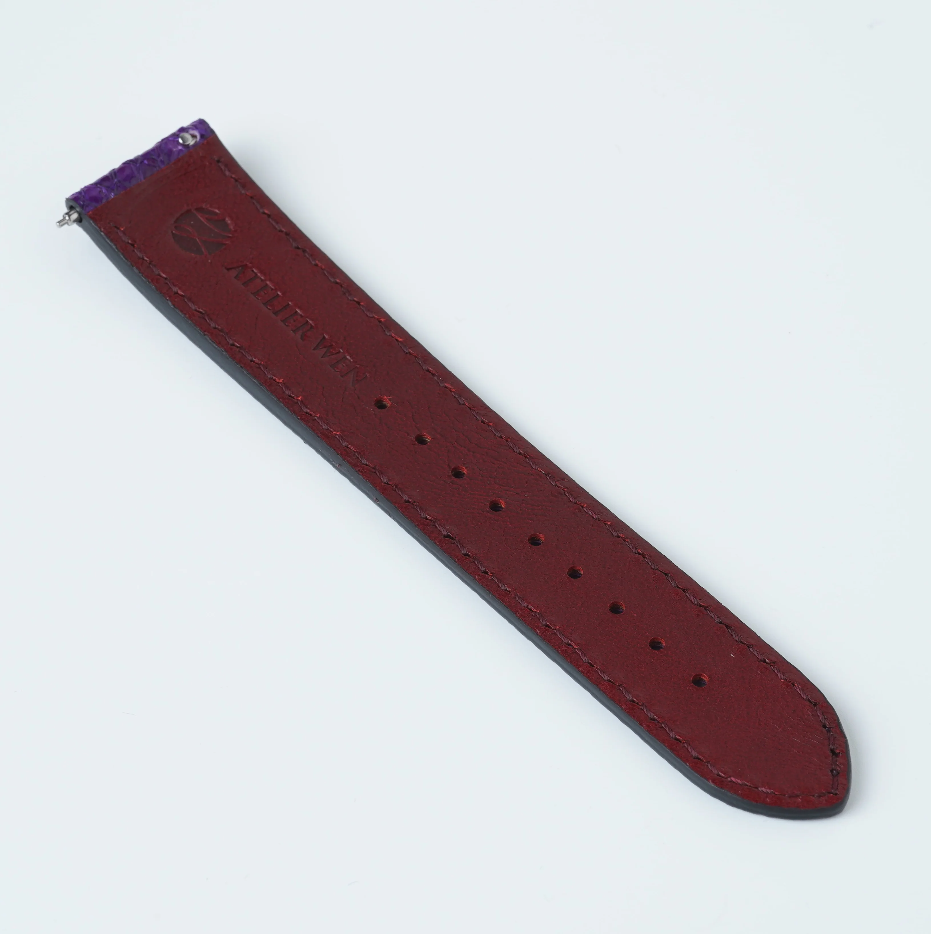 Purple Salmon Leather Straps - Image 5