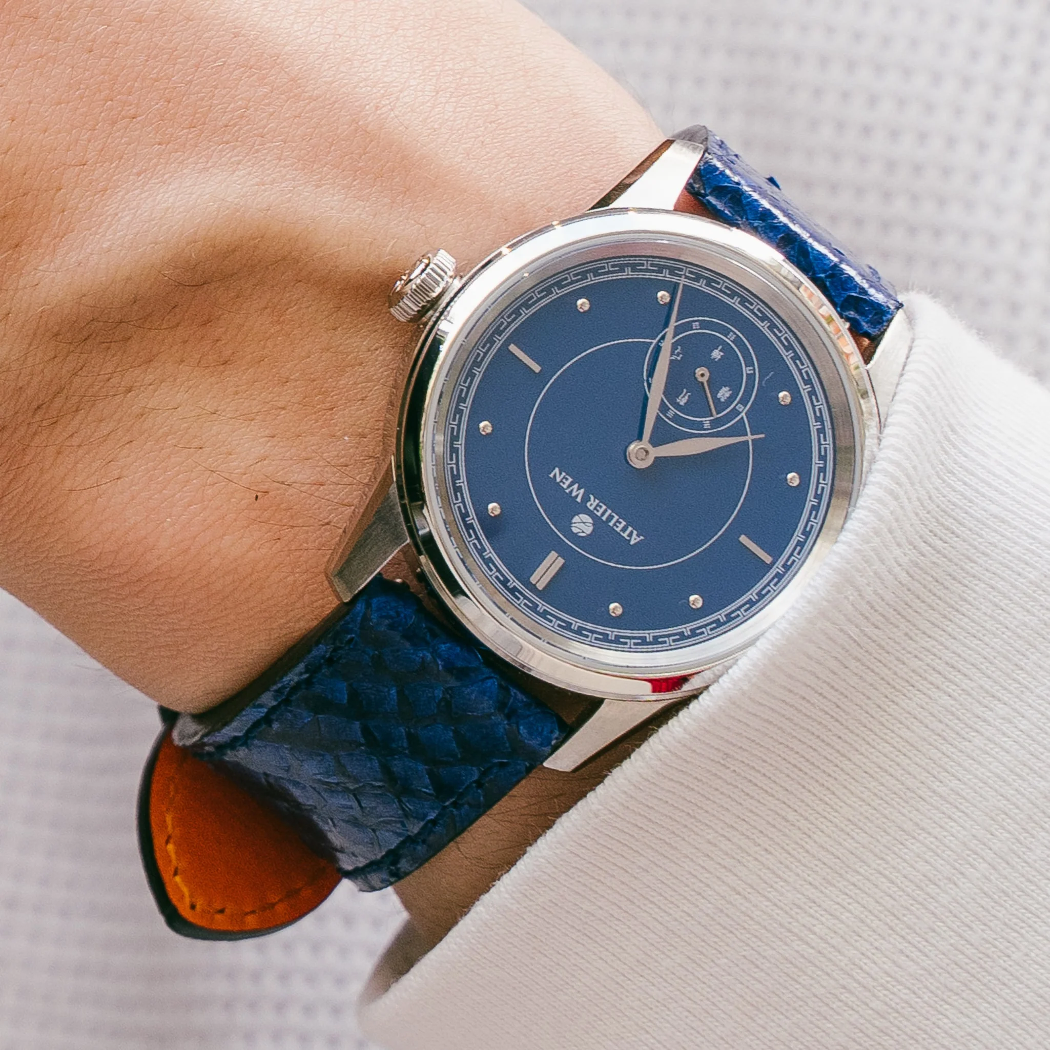 Blue Salmon Leather Straps - Image 12