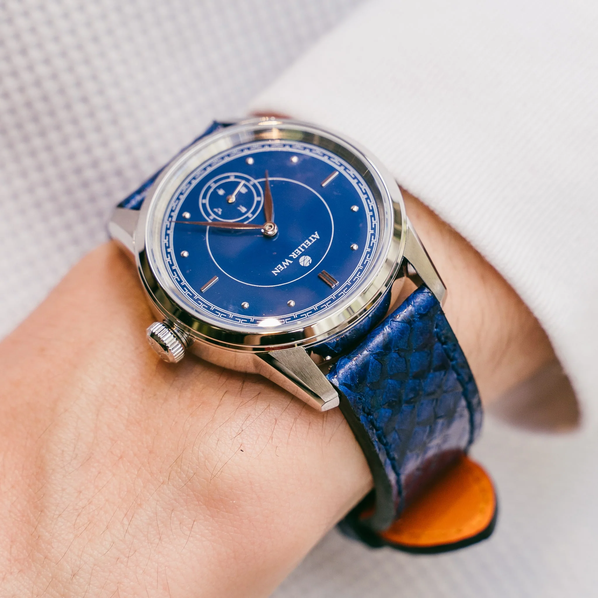 Blue Salmon Leather Straps - Image 9