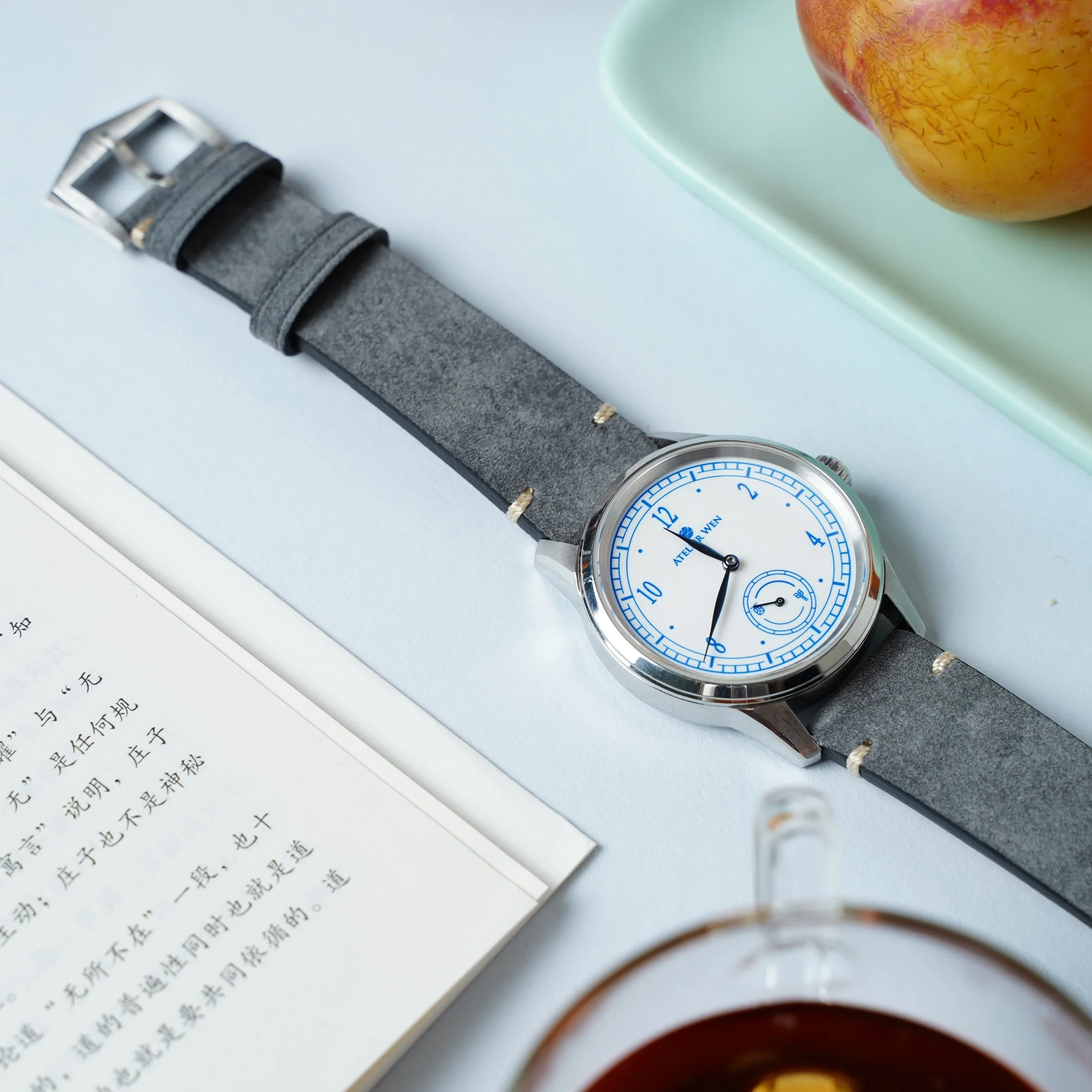 Pearl Grey Nubuck Strap - Image 6