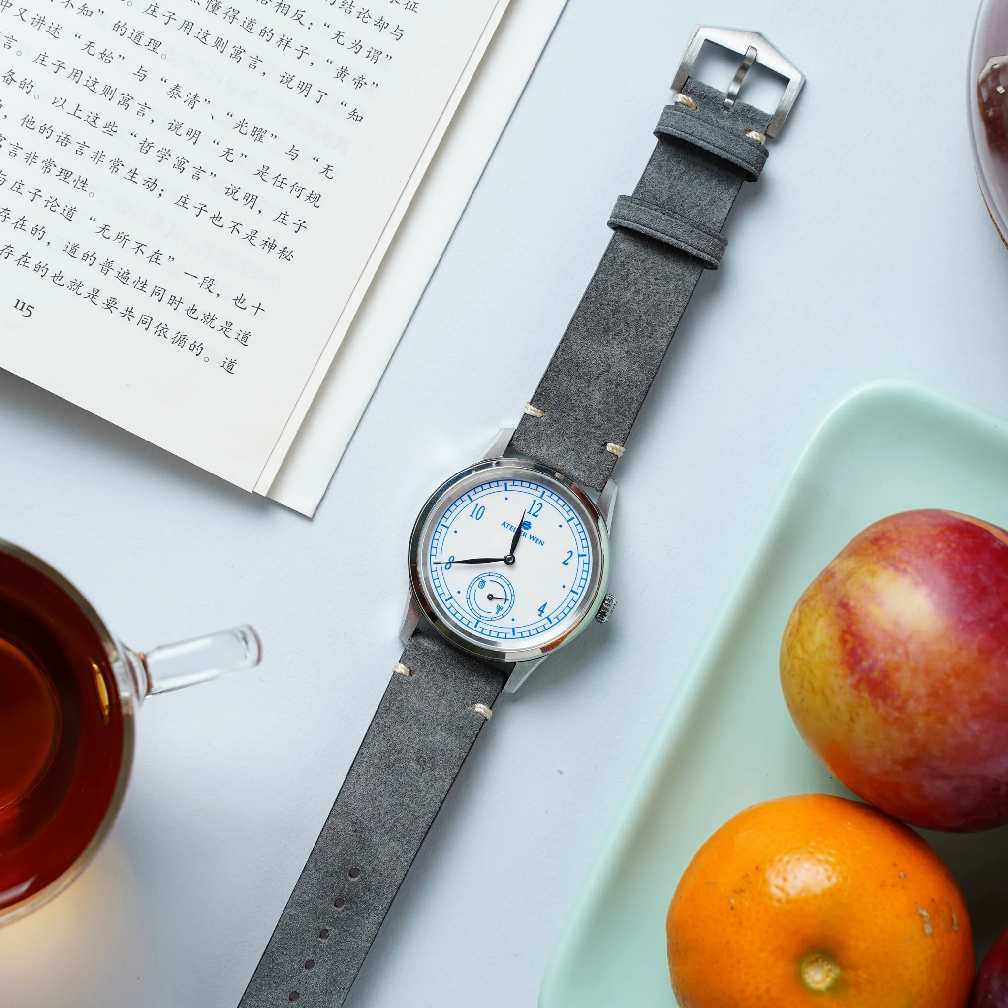 Pearl Grey Nubuck Strap - Image 8